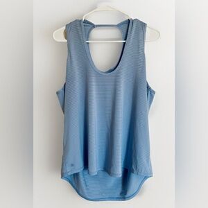Zella Blue Striped Tank Top